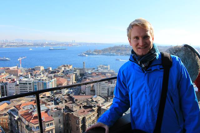 View of the Bosphorus from Galata Tower, Istanbul (2015)